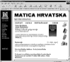 Novi sadržaji na internetskom poslužitelju Matice hrvatske