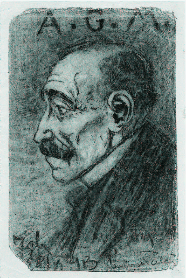 Ivan Palčić (1892–1969), A. G. Matoš, crtež, 1913.